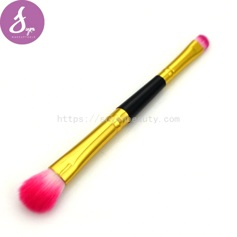 Hot Sale Double Ends Eyeshadow Makeup Brush Angled Eyebrow Brush