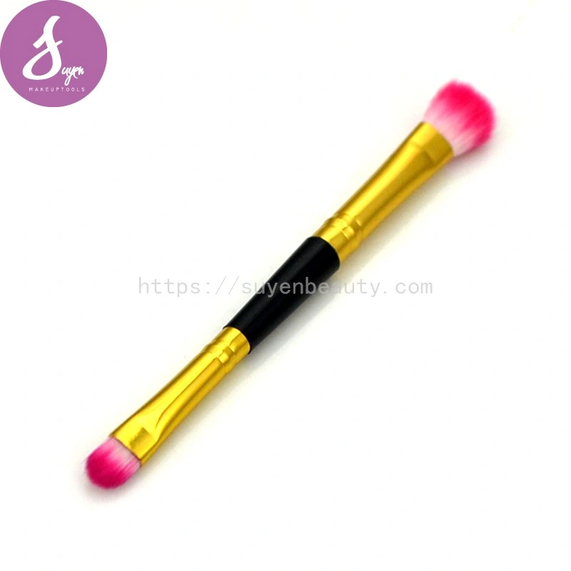 Hot Sale Double Ends Eyeshadow Makeup Brush Angled Eyebrow Brush