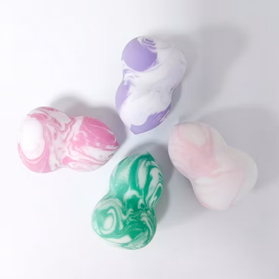 Spugna per trucco, soffio di cipria cosmetico