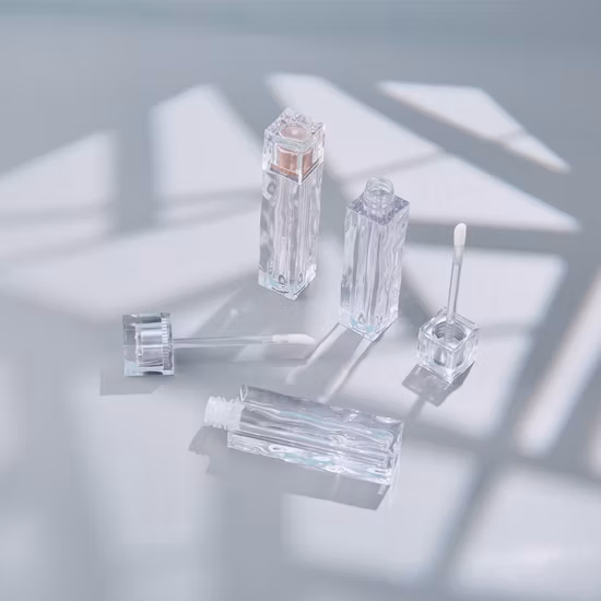 Packaging trasparente personalizzato per lucidalabbra per cosmetici