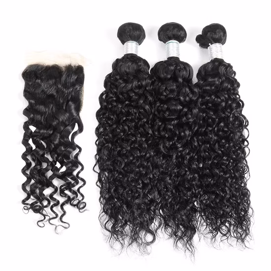 Capelli di grado 10A, onde d'acqua, capelli vergini, parrucchieri cinesi